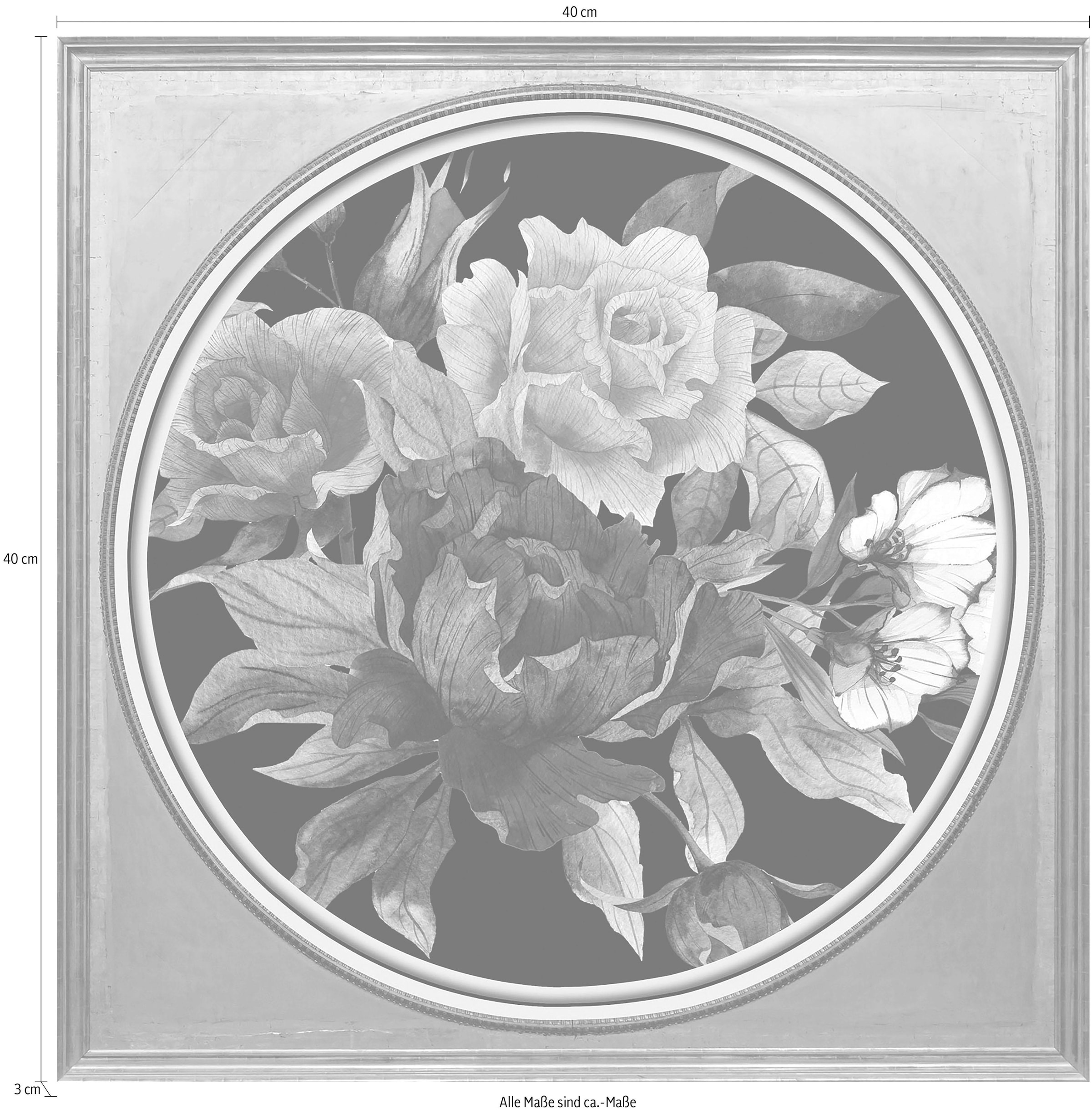 queence Acrylglasbild »Bunter Blumenstrauß II«, Blumen-Blumenbilder-Kunst-Pflanzen-Pflanzenbilder-Gemälde, Fine Art-Print in Galeriequalität