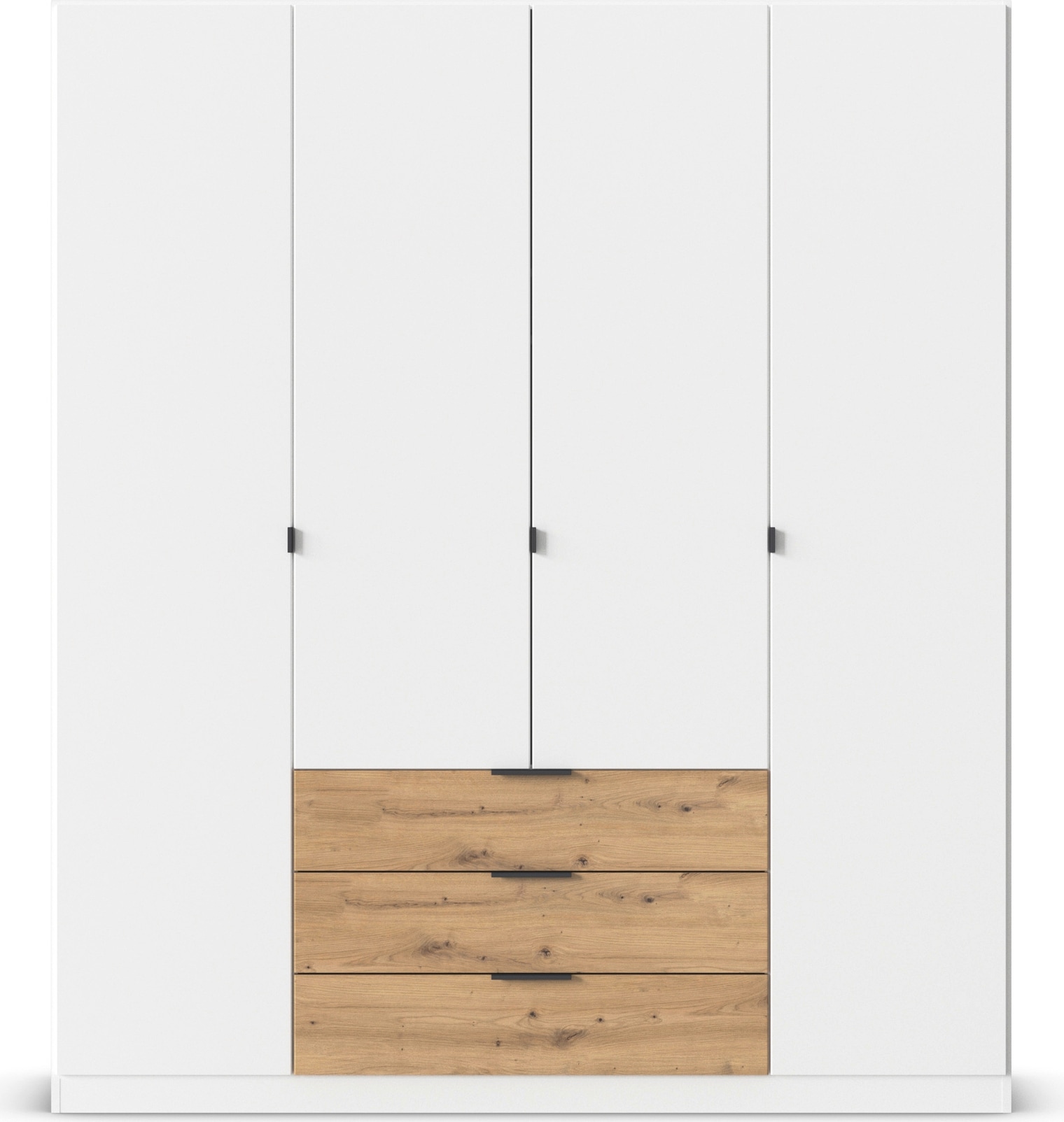 rauch Drehtürenschrank »Kleiderschrank Schrank Garderobe Schlafzimmerschrank DAVOA«, mit farblich abgesetzten Schubkästen in Eiche Artisan MADE IN GERMANY