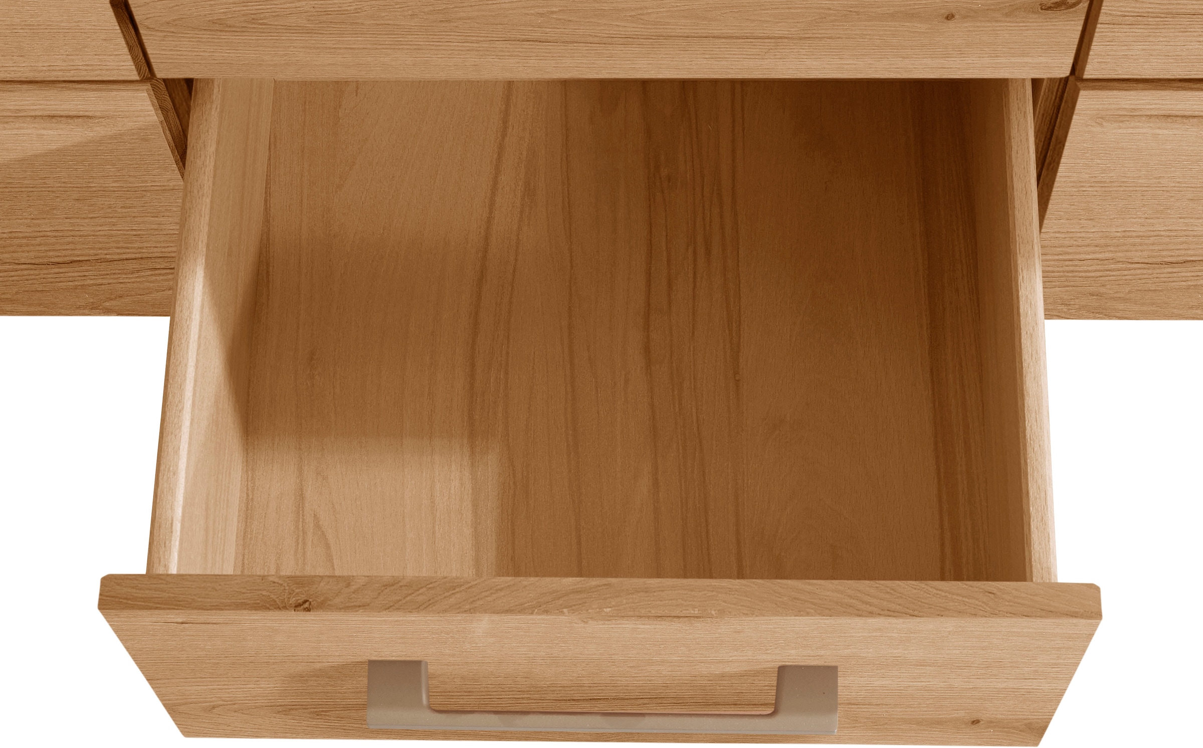 VOGL Möbelfabrik Lowboard »1237«, Massivholzfront, Breite ca. 211 cm, mit Softclose Funktion