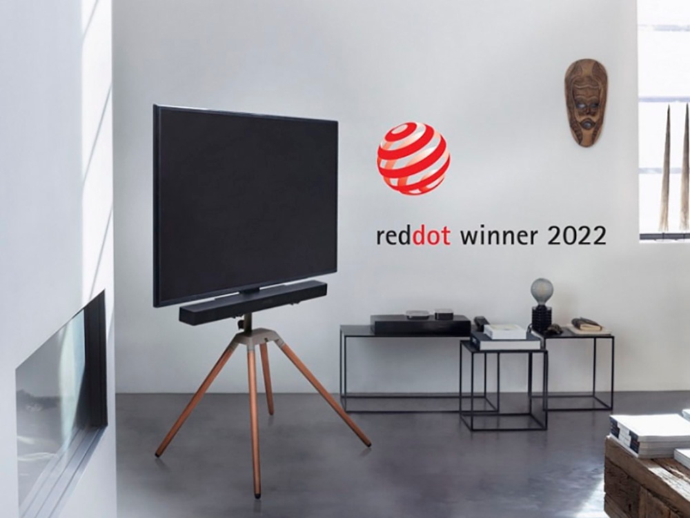 One for All TV-Ständer »WM 7475« bis 178 cm Zoll Quadpod TV Stand 70" 360 Grad drehbar, dark