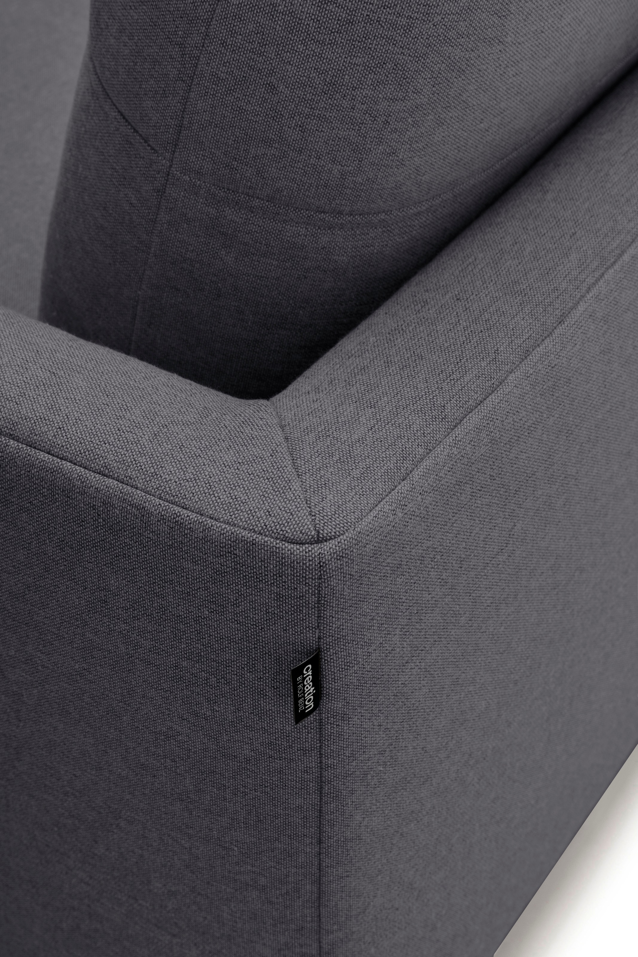 Creation BY ROLF BENZ Ecksofa »CR.414, Designecksofa, Polsterecke, Breite 300cm, L-Form« wahlweise aus feinstem Rindsleder oder hochwertigem Chenille