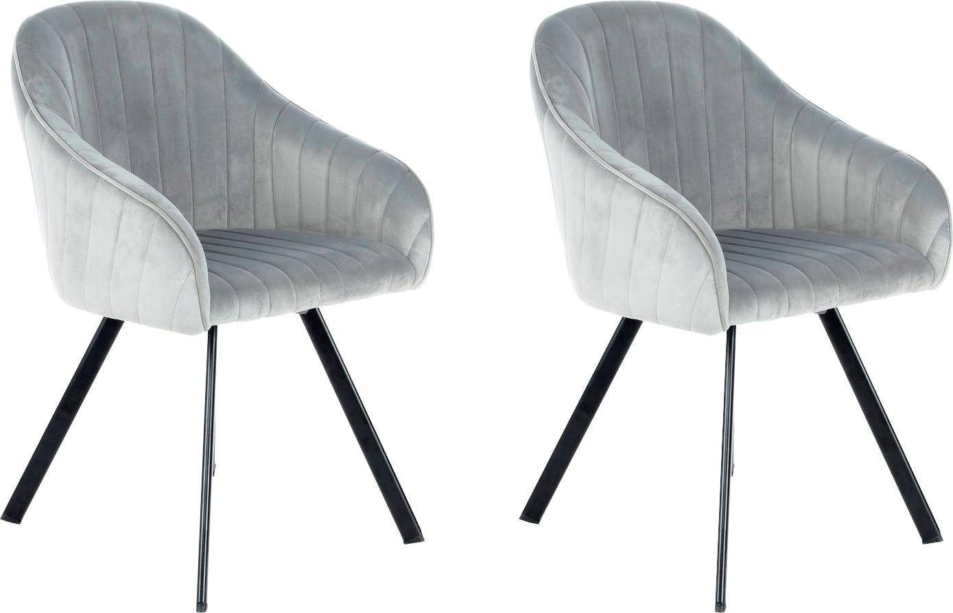 Kayoom Stuhl »Jodie 125 2er-Set, Sitzfläche mit Polsterung« (Set) 2 Stk. sa günstig online kaufen