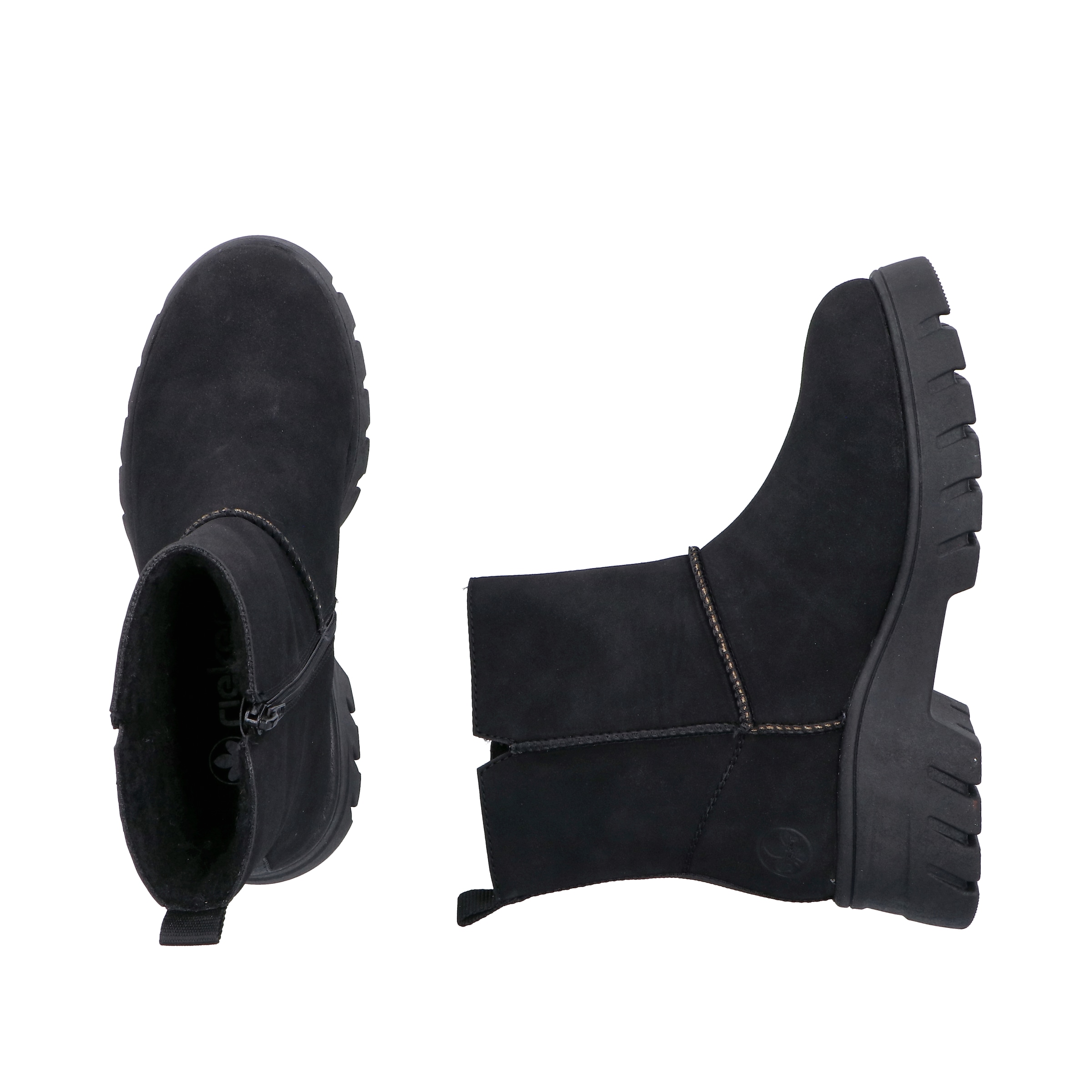 Rieker Winterboots, Plateauboots, Stiefelette, Profilsohle, mit Warmfutter