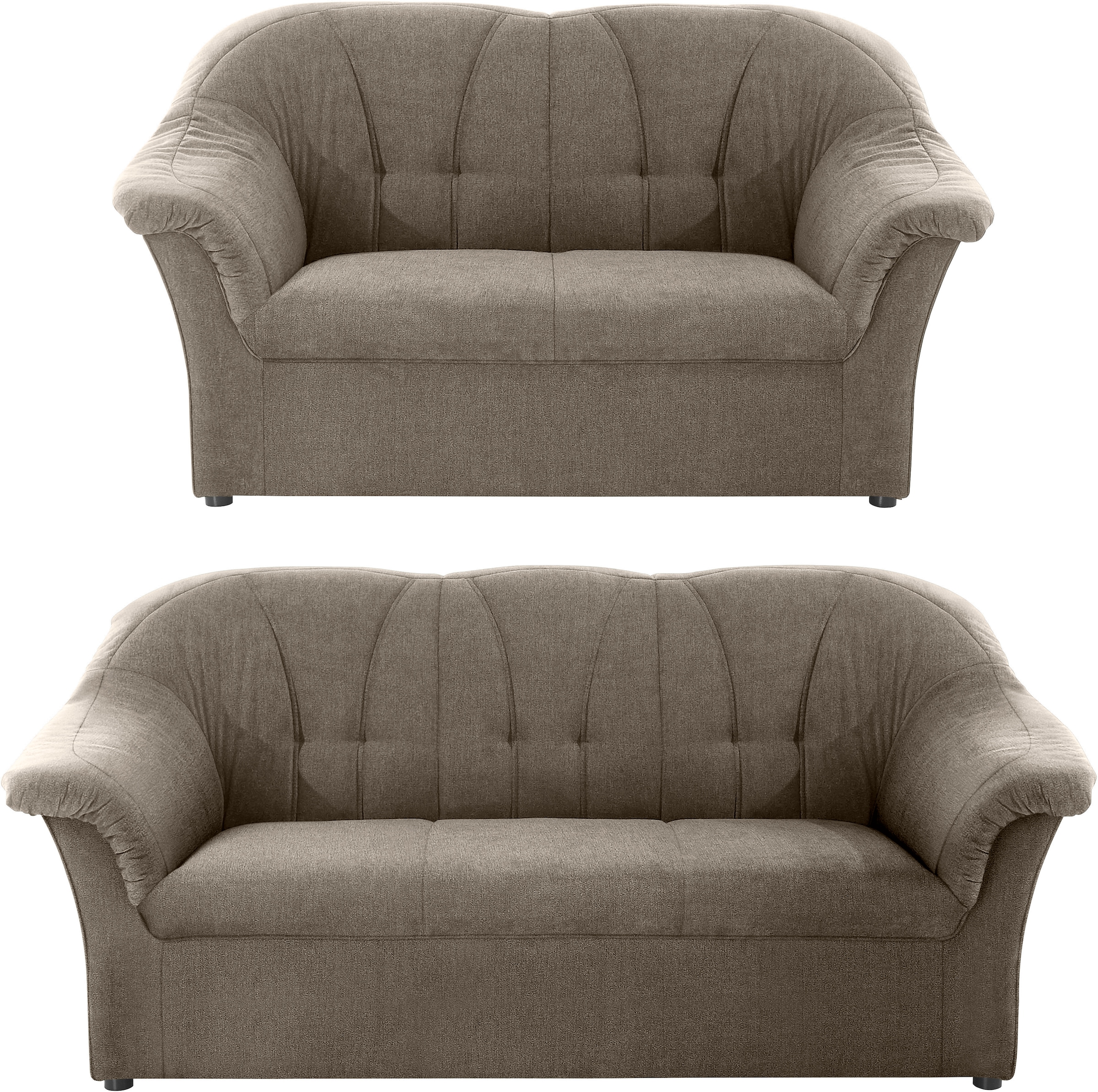 DOMO collection Polstergarnitur »Pegnitz«, (Set), 3-Sitzer & 2-Sitzer-Set günstig online kaufen