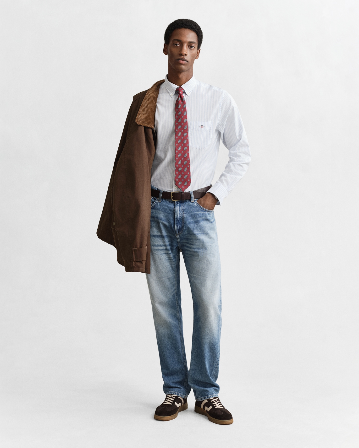 Gant Langarmhemd »REG POPLIN STRIPE SHIRT«