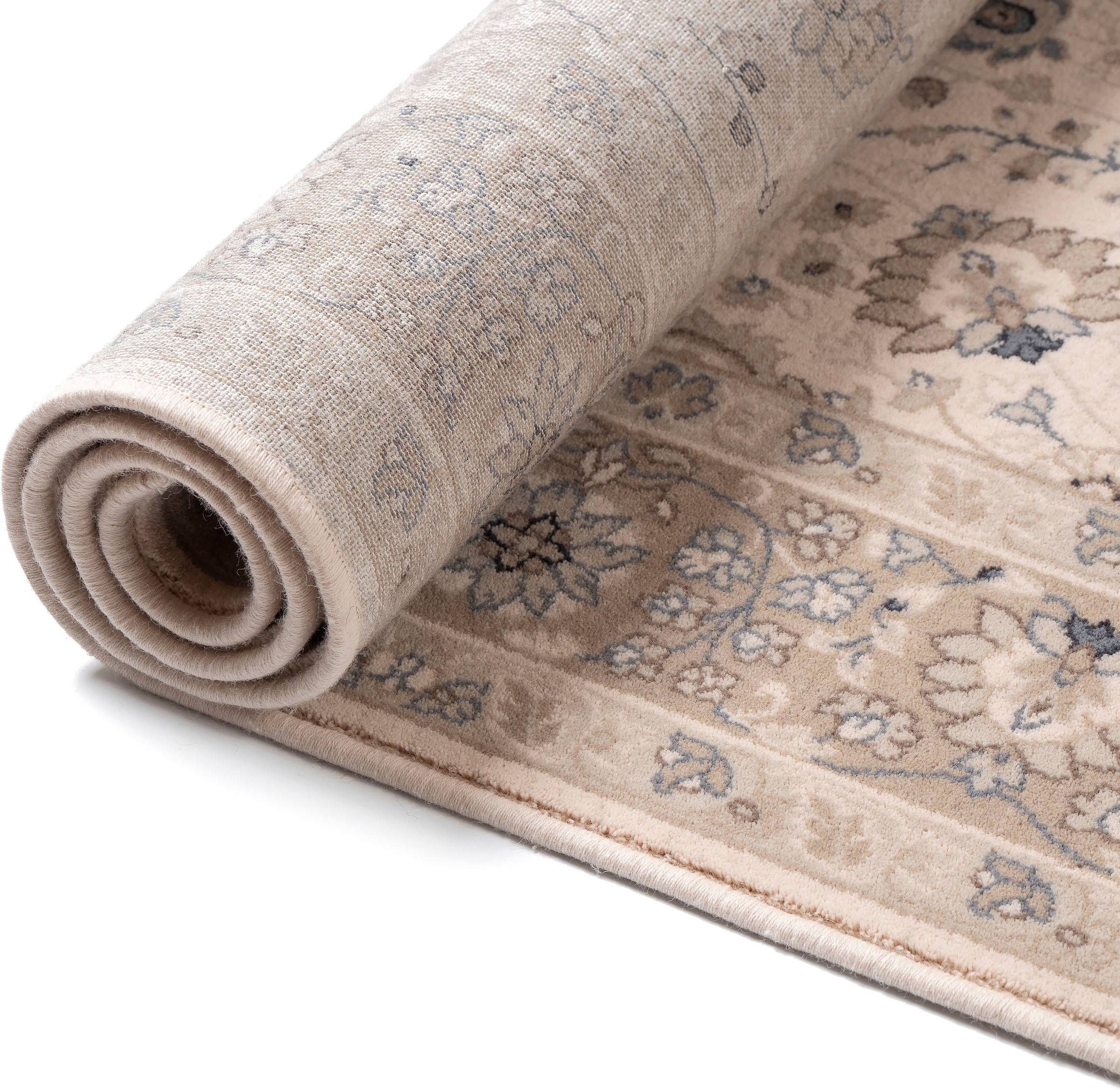 THEKO Wollteppich »Floresti 7015«, rechteckig, 10 mm Höhe, reine Wolle, Orient-Optik, ideal im Wohnzimmer & Schlafzimmer