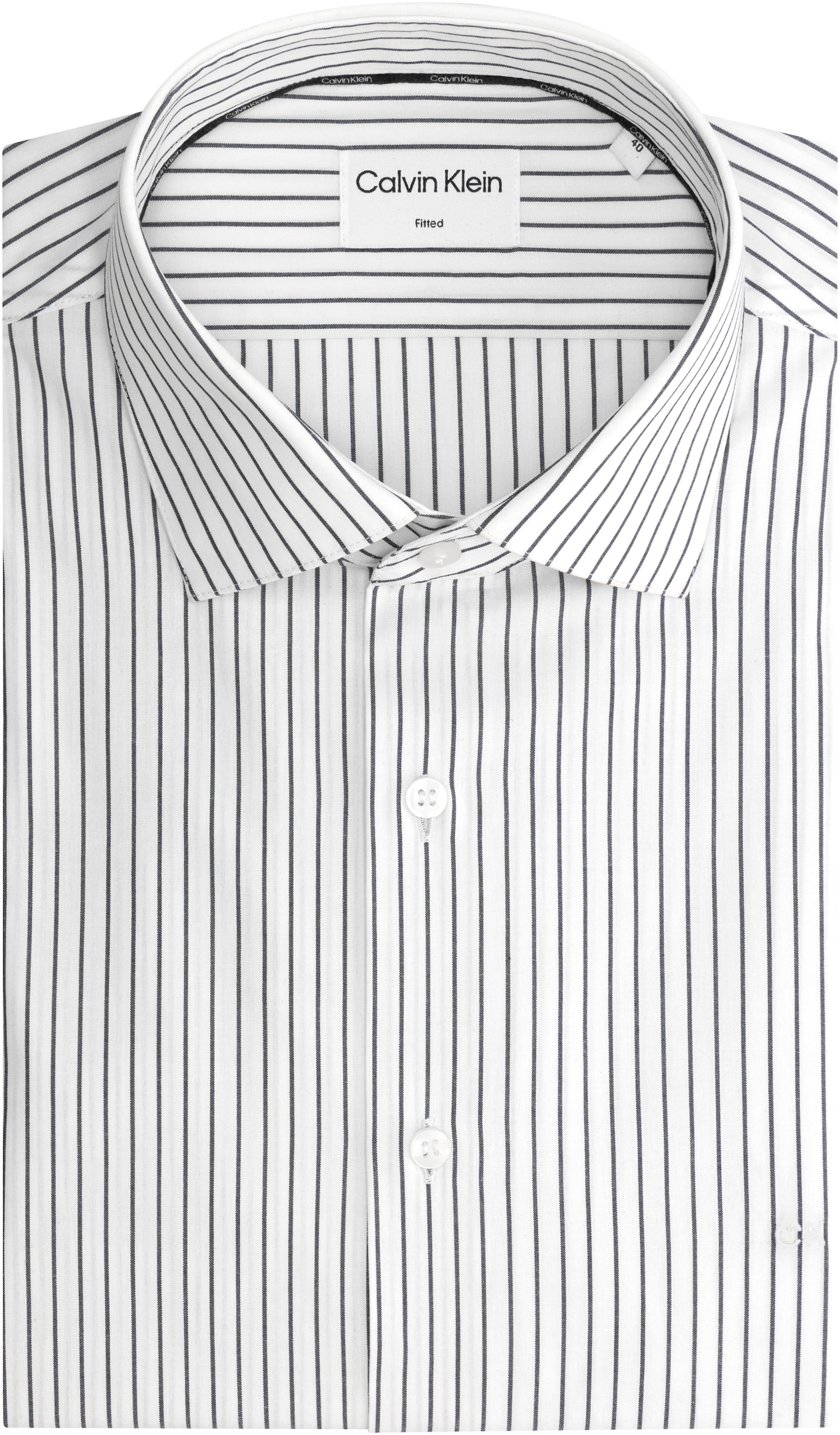 Calvin Klein Langarmhemd »THERMO TECH STRIPE FITTED SHIRT«