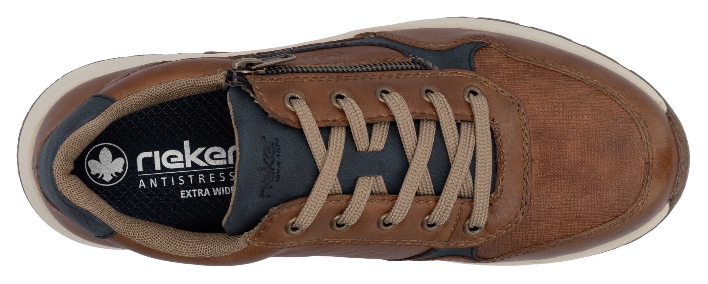 Rieker Sneaker  , Halbschuh, Freizeitschuh, Schnürschuh in bequemer Form