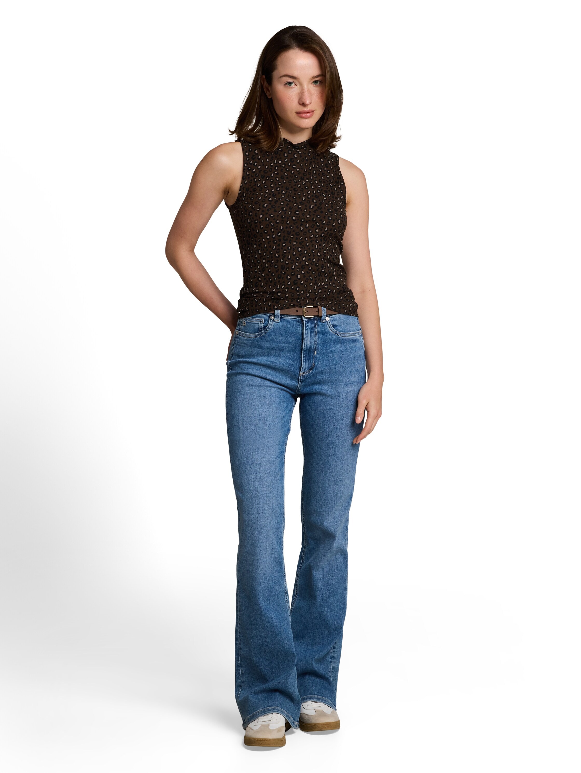 TOM TAILOR Denim T-Shirt mit Rippstruktur