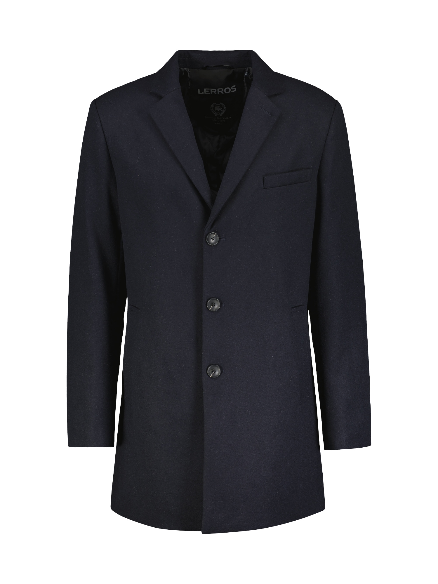 LERROS Langjacke »LERROS Eleganter Mantel mit Reverskragen und Wollanteil«, ohne Kapuze, Keine Angabe
