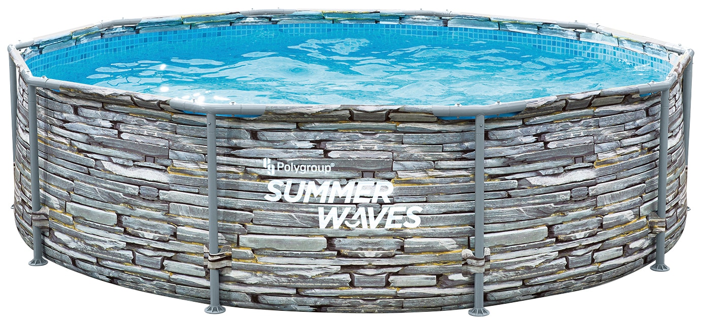 SummerWaves Framepool »Active Frame«, (Set, 3 tlg.), ØxH: 305x76 cm