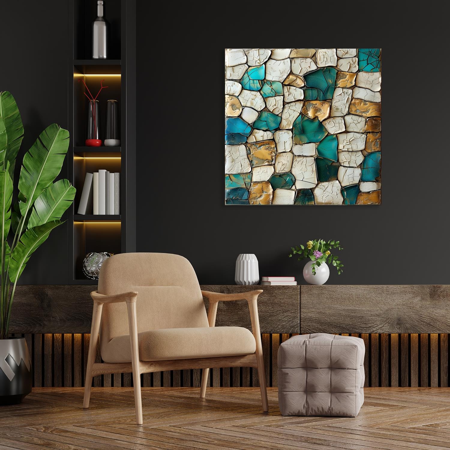 queence Acrylglasbild »Mosaik« Abstrakt | Abstrakte | Formen | Gemälde | Kunst 1 Stk. tlg. Fine Art-Print in Galeriequalität