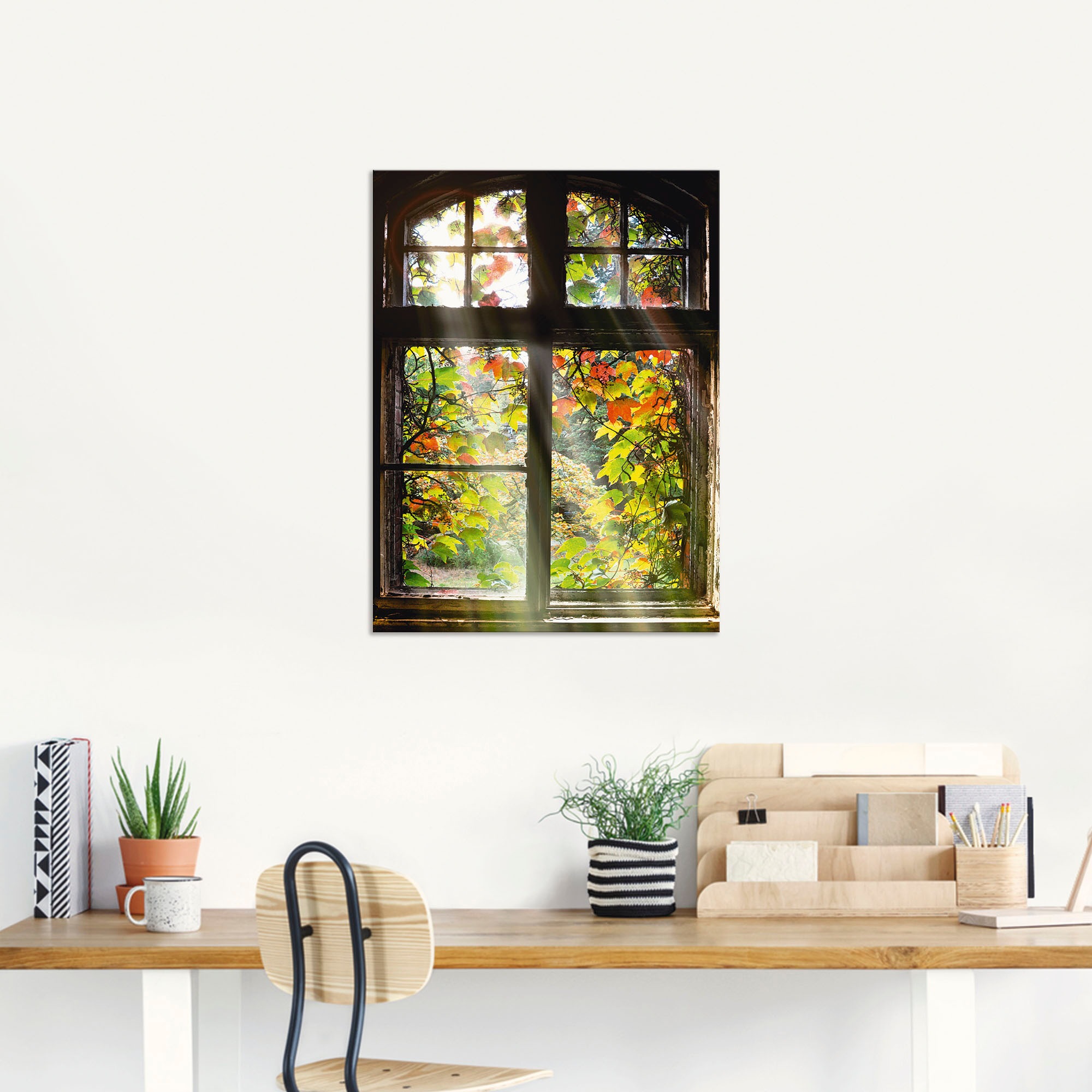 Artland Wandbild »Altbau«, Fenster & Türen, (1 St.), als Alubild, Outdoorbild, Leinwandbild, Poster, Wandaufkleber