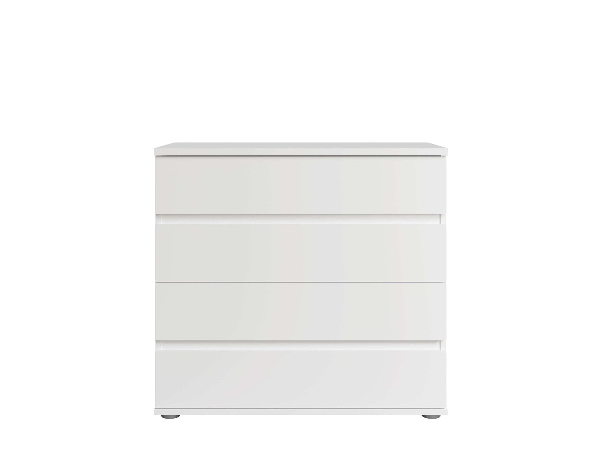 Home affaire Kommode »Greti Sideboard mit 4 Schubladen, Maße B/T/H: 91,2/42/84,3 cm«, Schubladenschrank mit viel Stauraum, weiß matt, Breite 91,2 cm