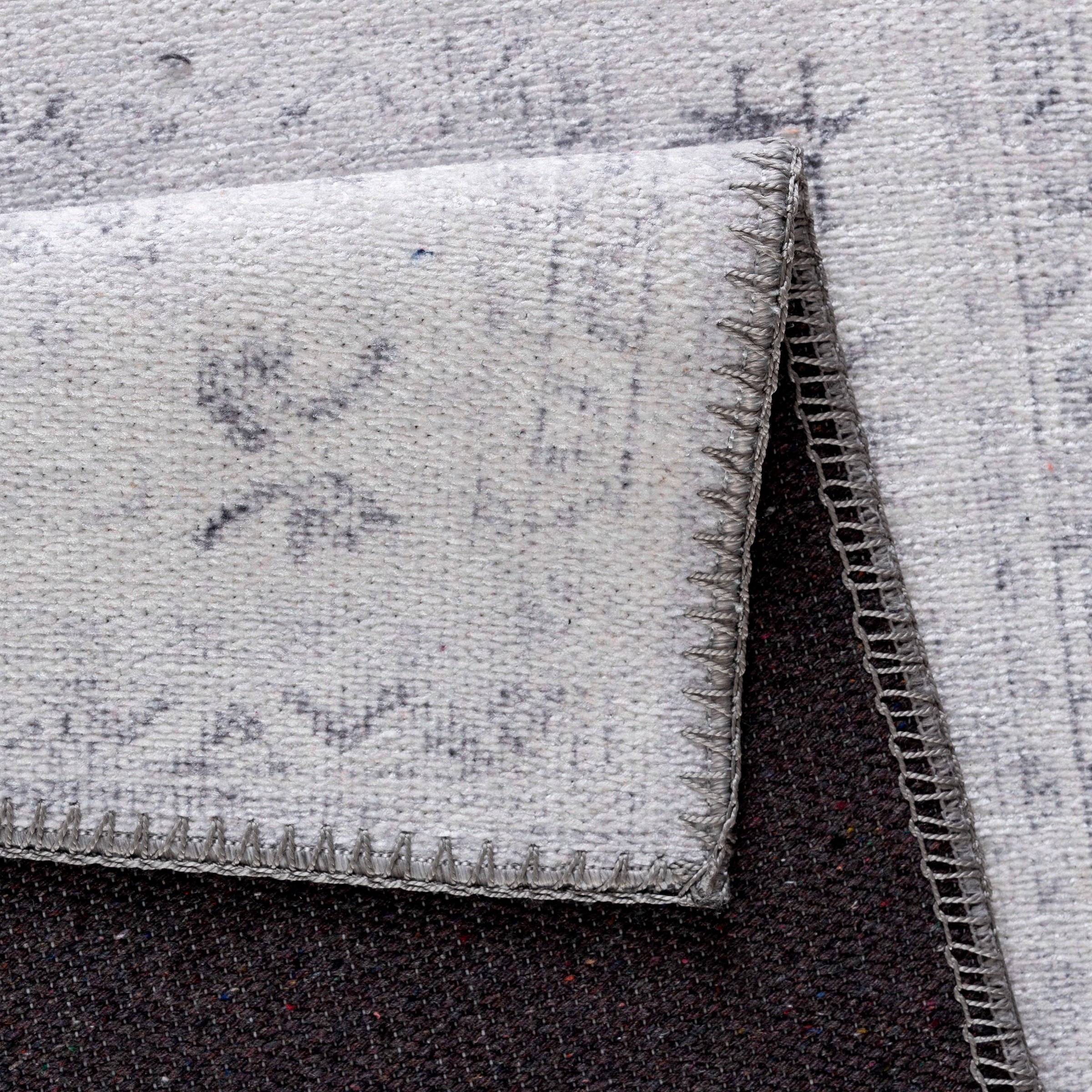 Sehrazat Teppich »Vintage 3570«, rechteckig, 4 mm Höhe, Kurzflor, waschbar, Chenille mit Baumwolle, Wohnzimmer