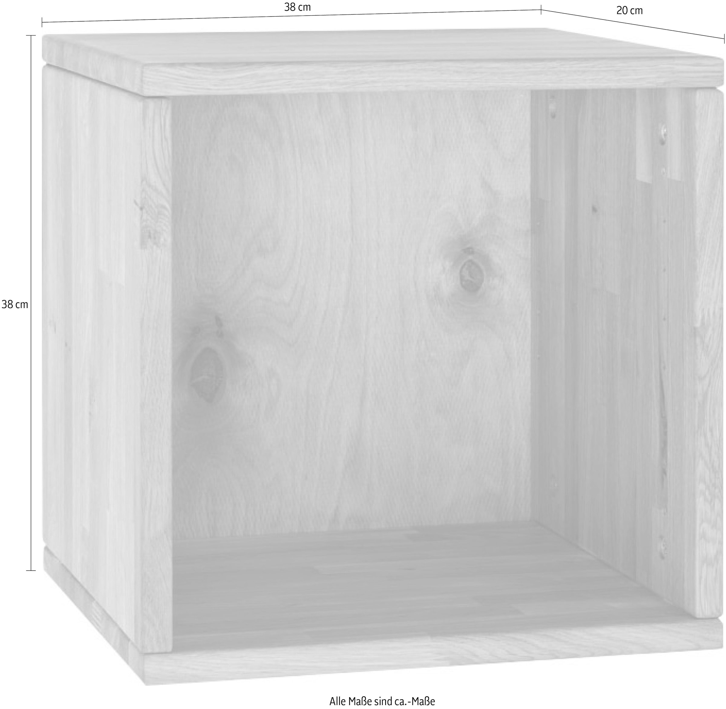 Wohnglücklich by Infantil Regalwürfel »Würfelsystem Marco 20«, Aufbewahrungsregal, Raumteiler Tiefe 20 cm, Massivholz