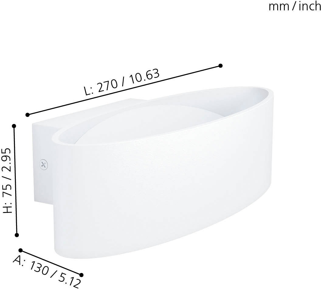 EGLO Wandleuchte »MACCACARI«, 1 flammig, Leuchtmittel LED-Board   LED fest günstig online kaufen
