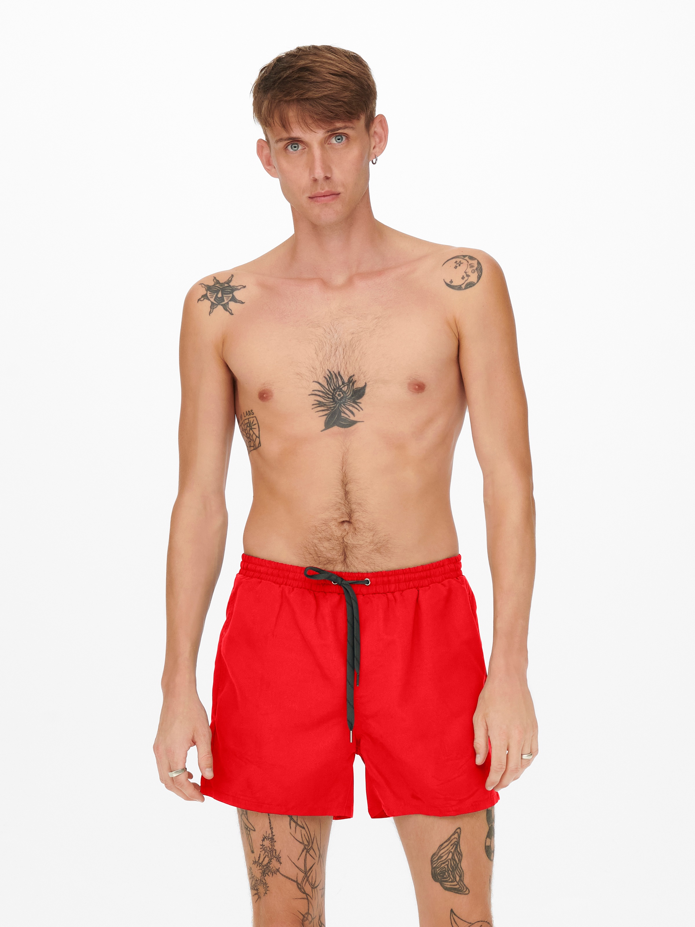 ONLY & SONS Badeshorts »ONSTED LIFE SWIM SHORT GW 1832« Flame Scarlet XXL - N-Gr N-Gr XXL Stylische Badehose von Only & Sons