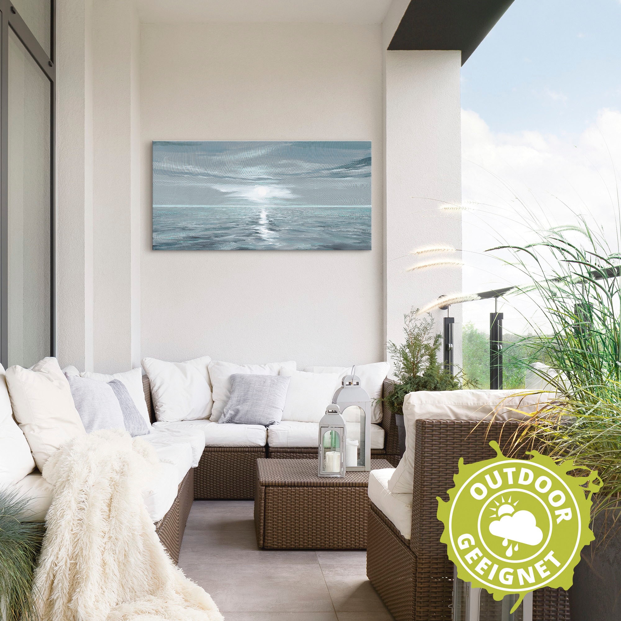 Artland Wandbild »Eisblaues Meer«, Gewässer, (1 St.), als Alubild, Outdoorbild, Leinwandbild, Poster, Wandaufkleber