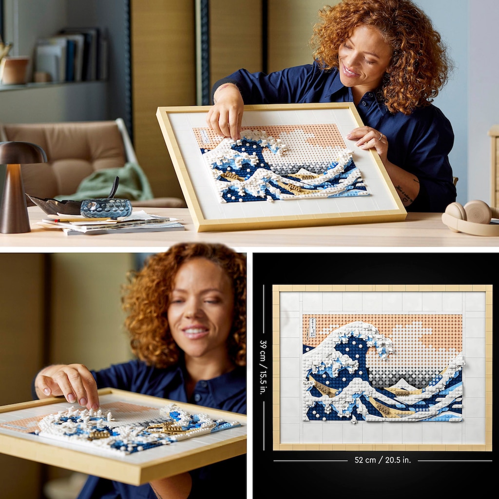 LEGO® Konstruktionsspielsteine »Hokusai – Große Welle (31208), LEGO® Art«, (1810 St.)