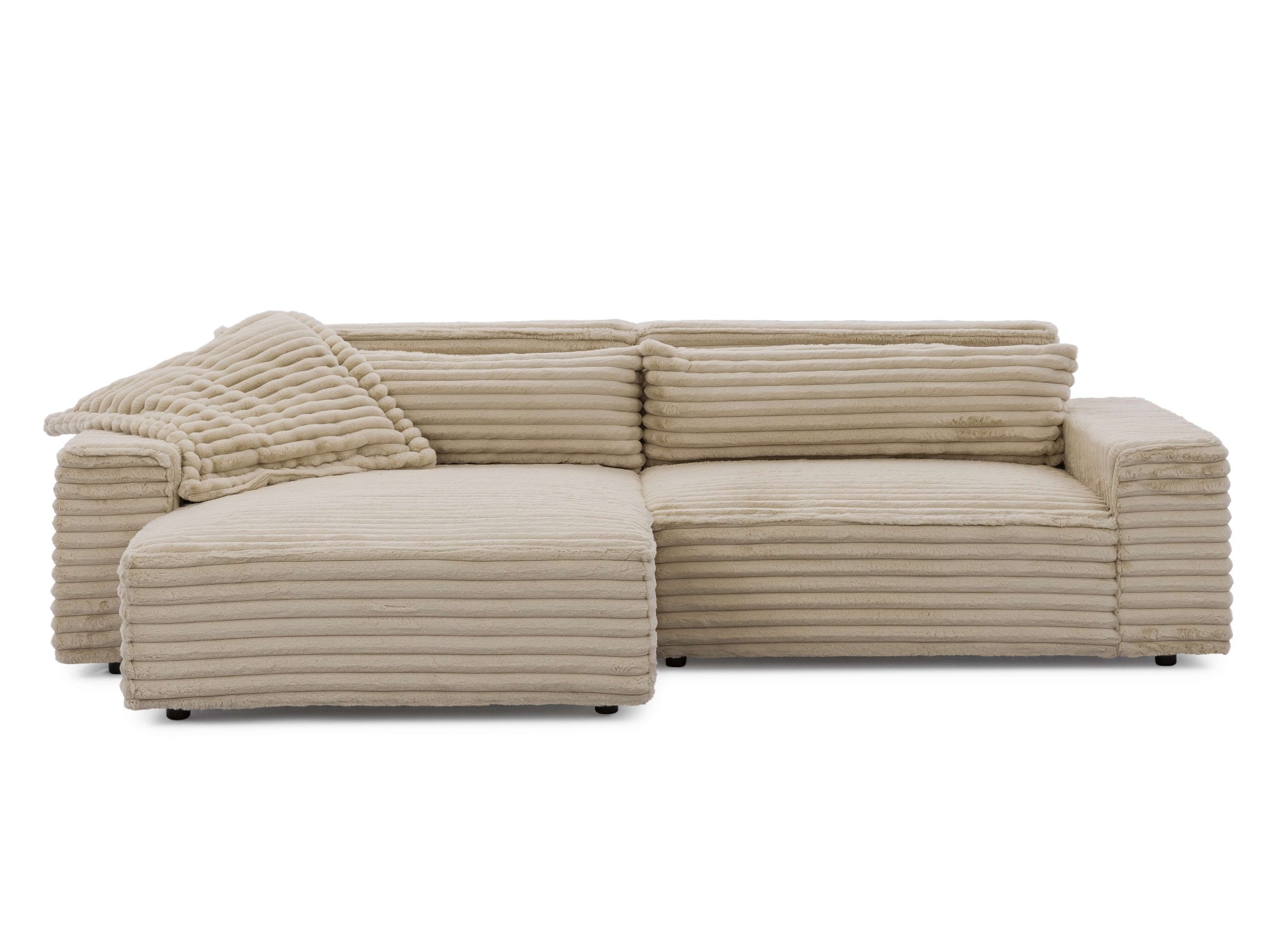 OTTO home Ecksofa »KINLEE Design-Sofa mit Recamiere rechts/links, Maße B/T/ günstig online kaufen