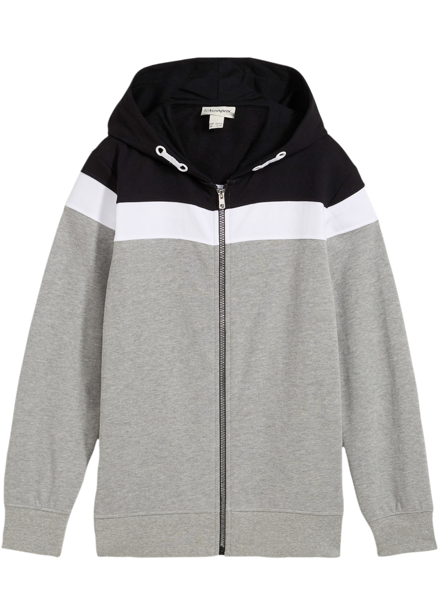 bonprix Kapuzensweatjacke mit Kapuze, für Frühling und Sommer, Langarm