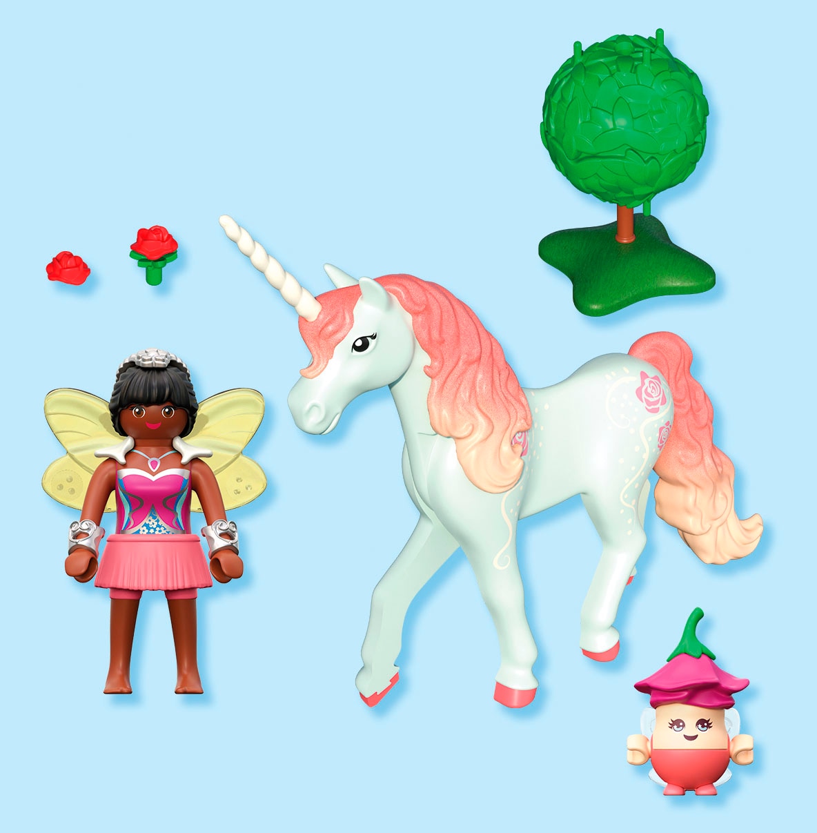 Playmobil® Konstruktions-Spielset »Sammeleinhorn, Himmelsrose mit Fee (71841), Princess Magic«