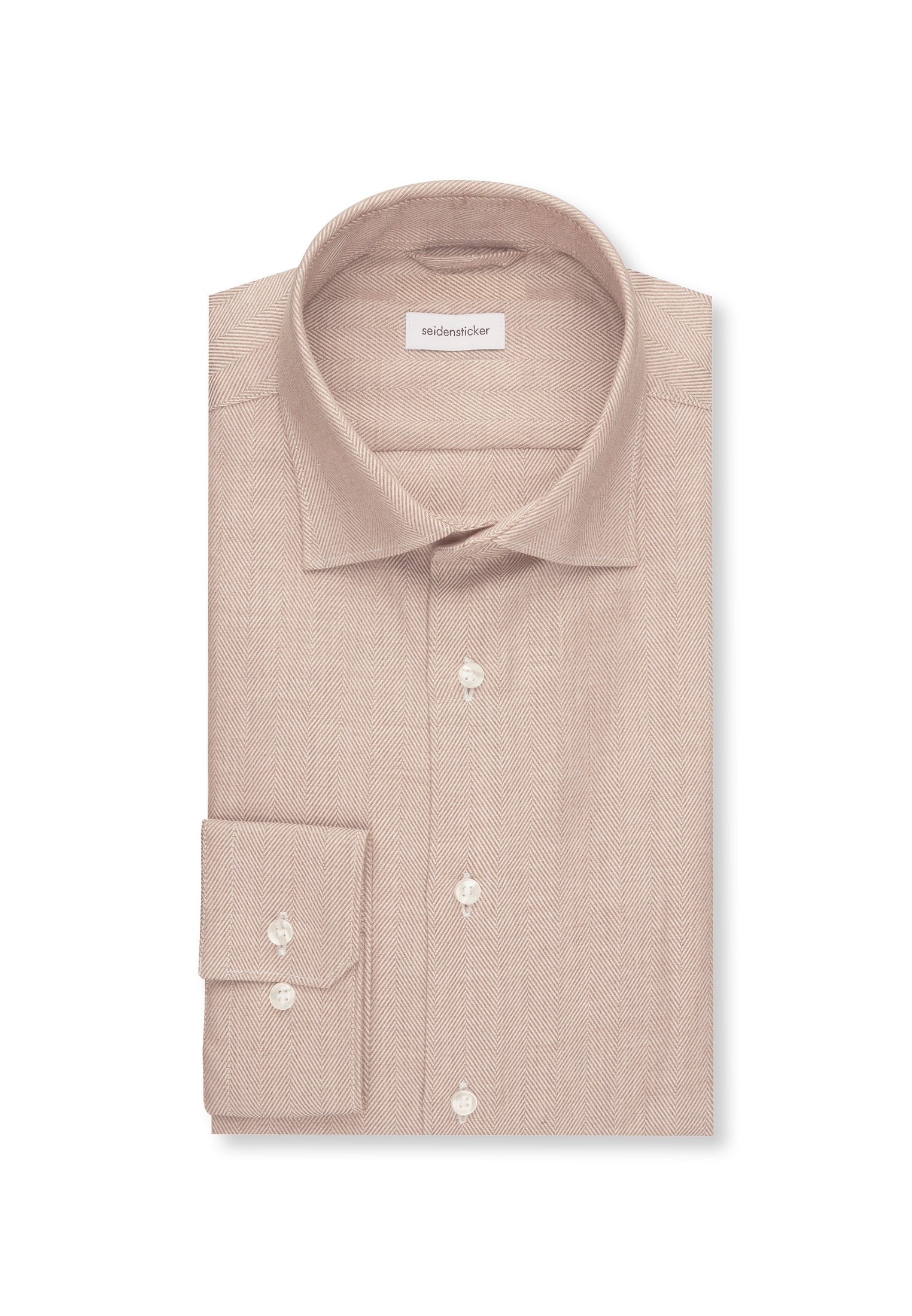 seidensticker Flanellhemd »Slim« Slim Langarm Kentkragen Streifen
