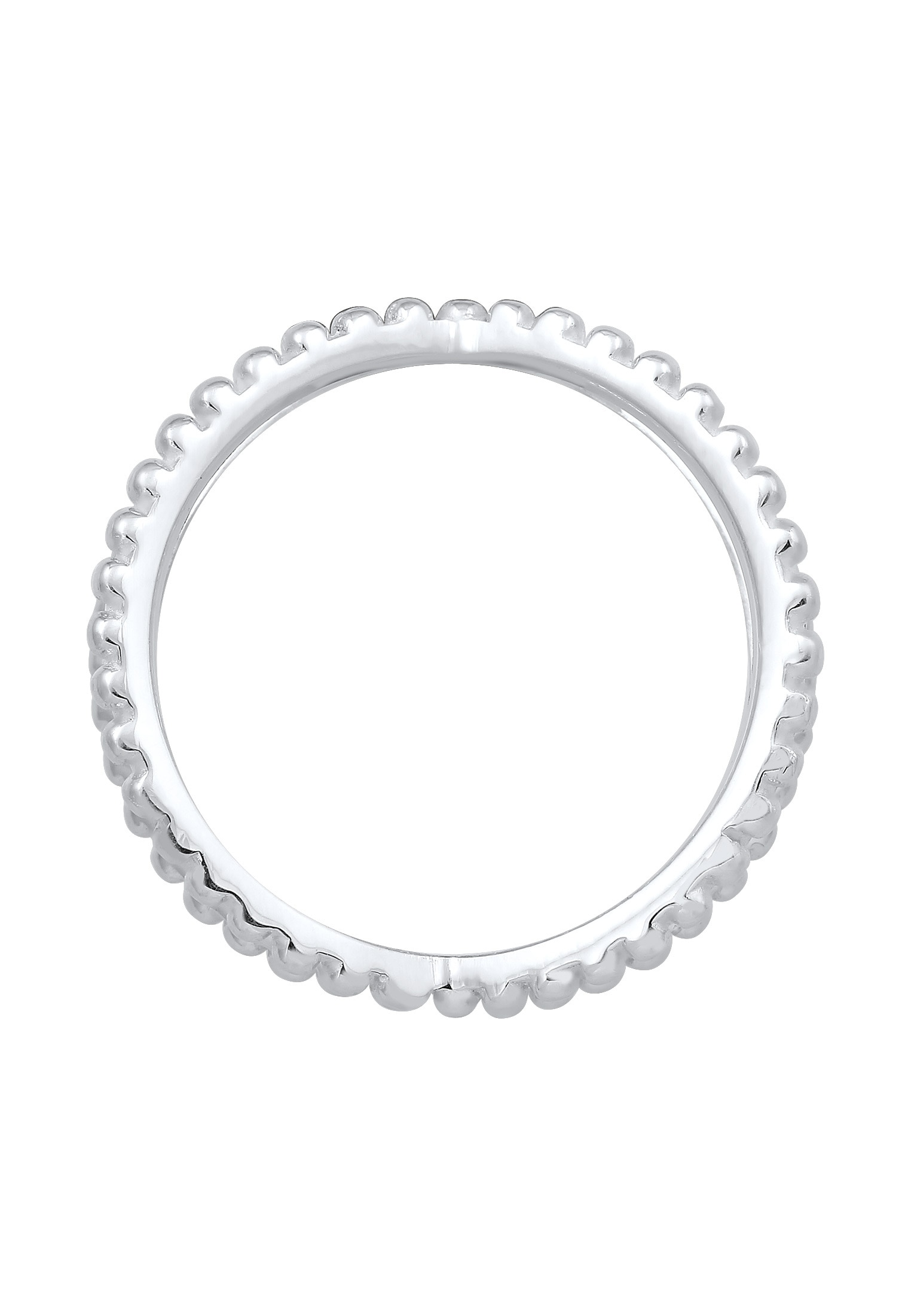 Elli Fingerring »Wickelring Criss Cross Kugel 25 Silber«