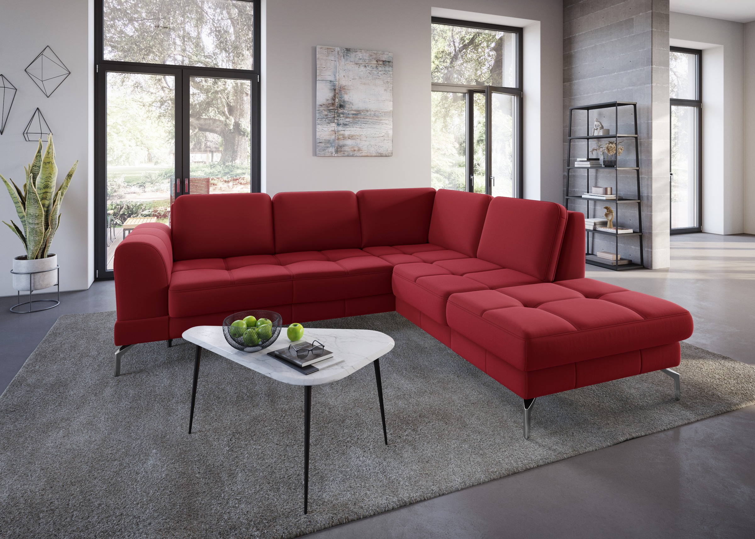 sit&more Ecksofa »Bendigo L-Form«, inklusive Sitztiefenverstellung, Bodenfr günstig online kaufen