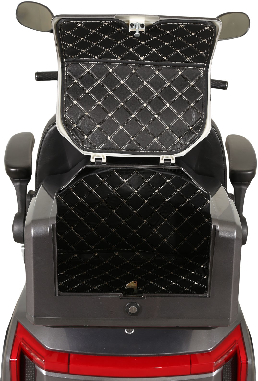 Zündapp Elektromobil »Zündapp Volt 1000W 20 km/h inkl. Topcase und Dach dunkelgrau«, Topcase, Dach
