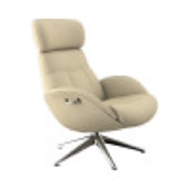 FLEXLUX Relaxsessel »Relaxchairs Elegant«, Premium Komfort, Rücken- &  Kopfteilverstellung, drehbar, Fuß Alu auf Rechnung bestellen