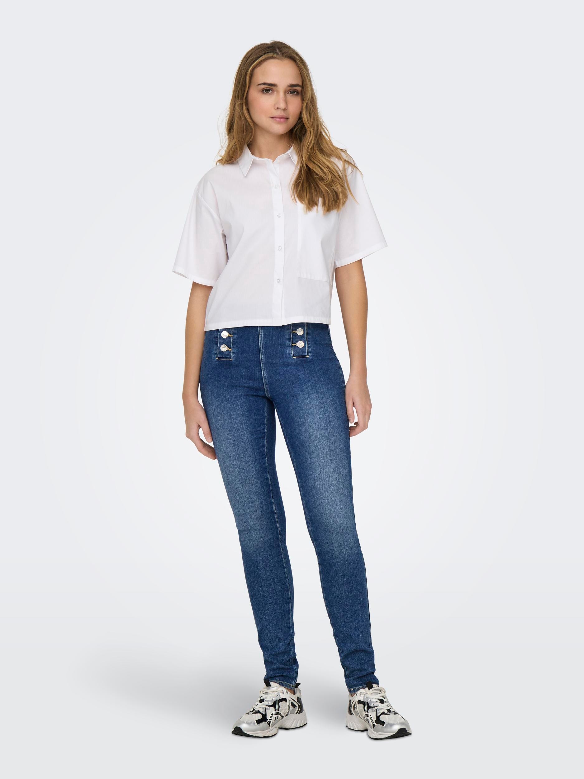 ONLY Skinny-fit-Jeans »ONLDAISY HW BUTTON SKINNY DNM«