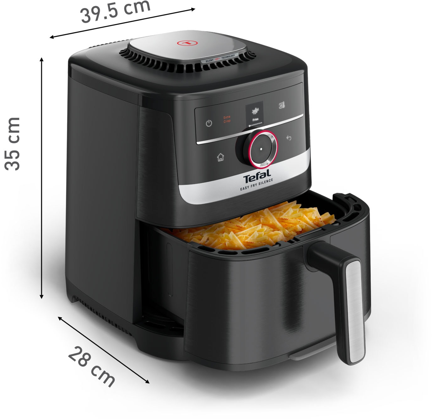 Tefal Heißluftfritteuse »EY5728 Easy Fry Smart & Silence«, 1670 W, Smart-Assist System mit 55 Programmen, 40°C bis 220°C, EY5728