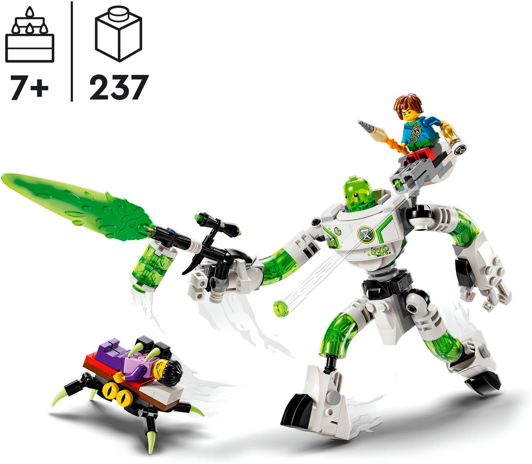3. Bild von LEGO® Konstruktionsspielsteine »Mateo und Roboter Z-Blob (71454), LEGO® DREAMZzz™«, (237 St.), Made in Europe