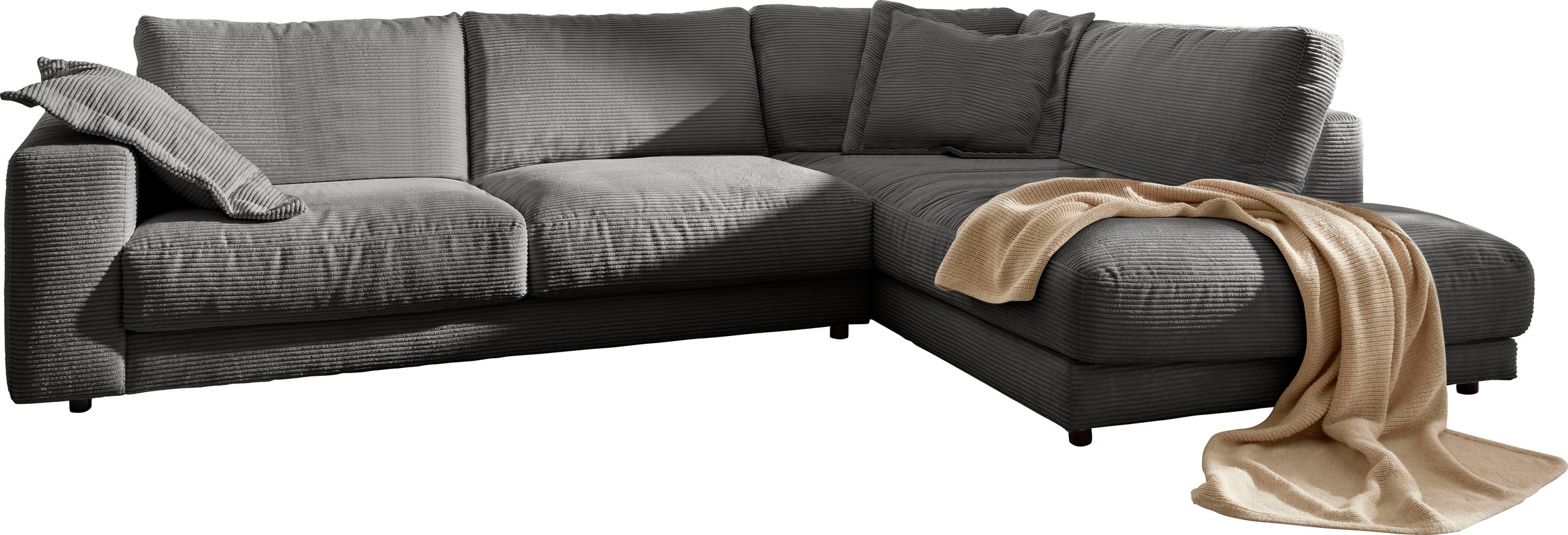 Home affaire Ecksofa »Enisa XXL B/T/H: 325/224/85 cm L-Form« Kuschelig, gem günstig online kaufen