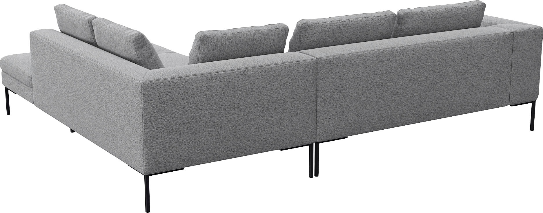 FLEXLUX Ecksofa »Loano, superbequemer Sitzkomfort durch Kaltschaum im Sitz«, modernes Sofa, frei im Raum stellbar, lose Kissen, L-Form