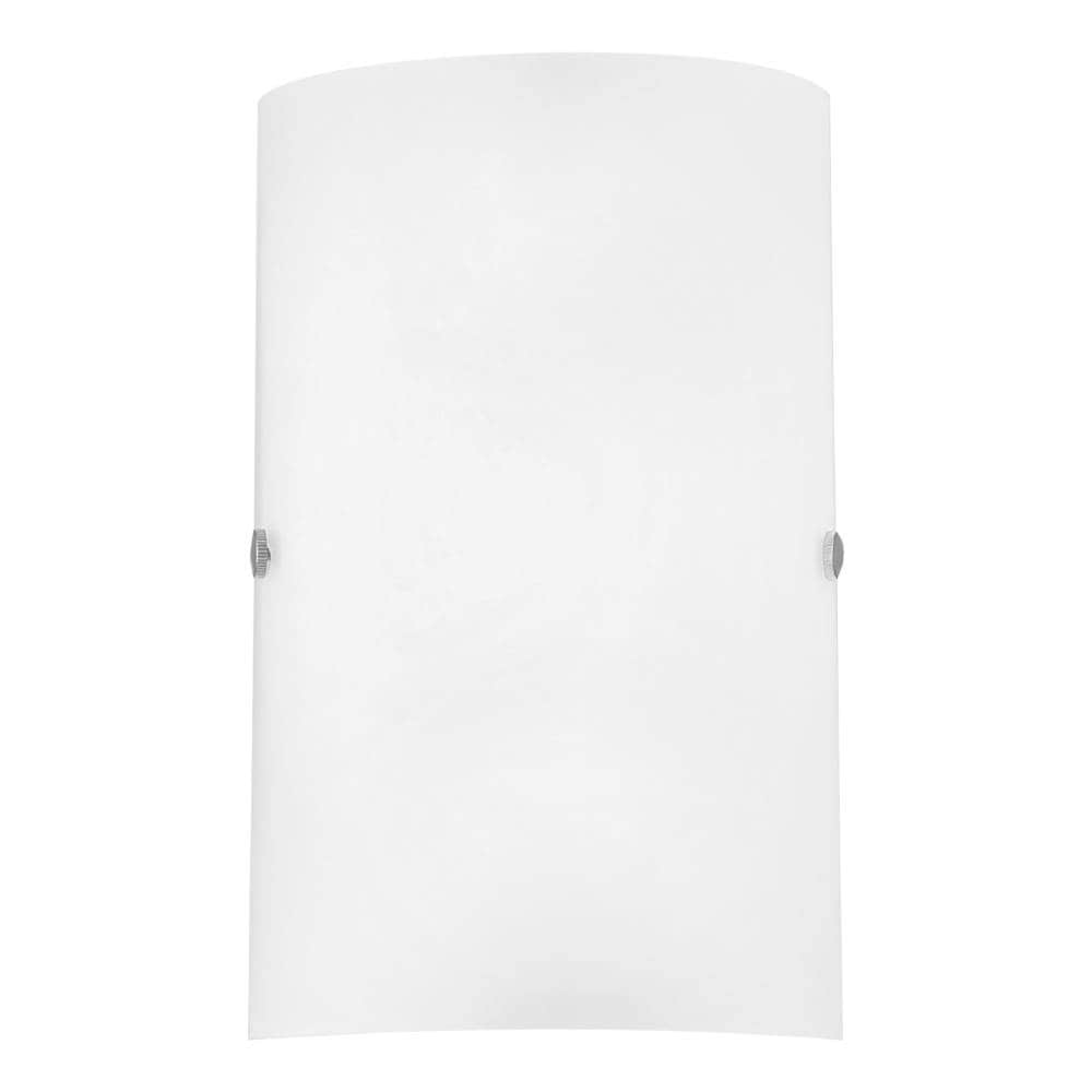 EGLO Wandleuchte »TROY 3 Wandlampe, Wandbeleuchtung, satiniertes Glas in weiß, E14«, 1 flammig, Leuchtmittel E14 | Leuchtmittel wechselbar-ohne Leuchtmittel, Wohnzimmer, Esszimmer, Flur, klassisch, schlicht, 25x18x7,5cm
