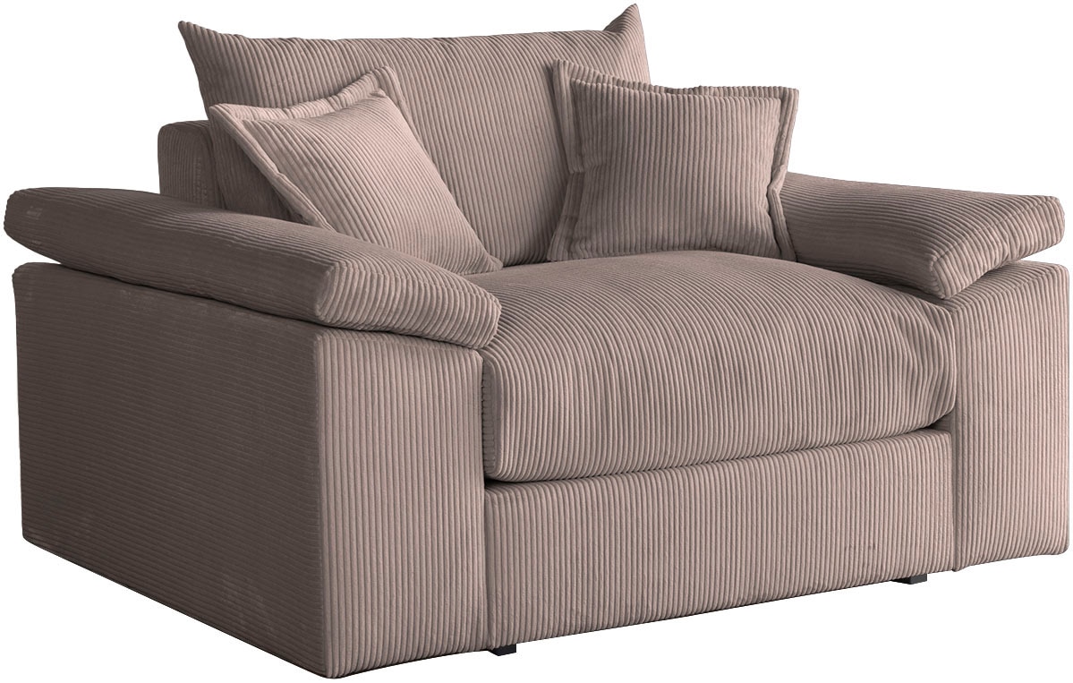 Home affaire XXL-Sessel »Soft&Cosy«, in Cord, inklusive 2 Zierkissen