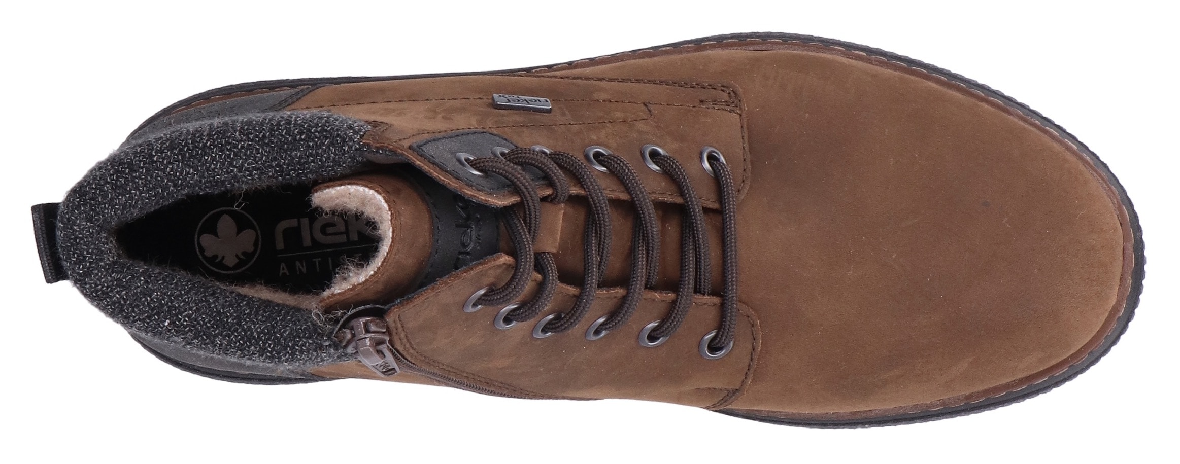 Rieker Winterboots, High Top Sneaker, Schnürstiefelette mit TEX-Membran, schmale Form