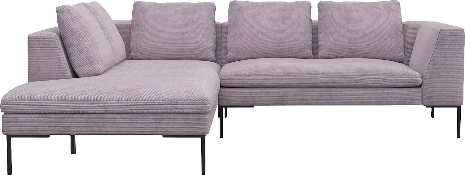 FLEXLUX Ecksofa »Loano, superbequemer Sitzkomfort durch Kaltschaum im Sitz, günstig online kaufen