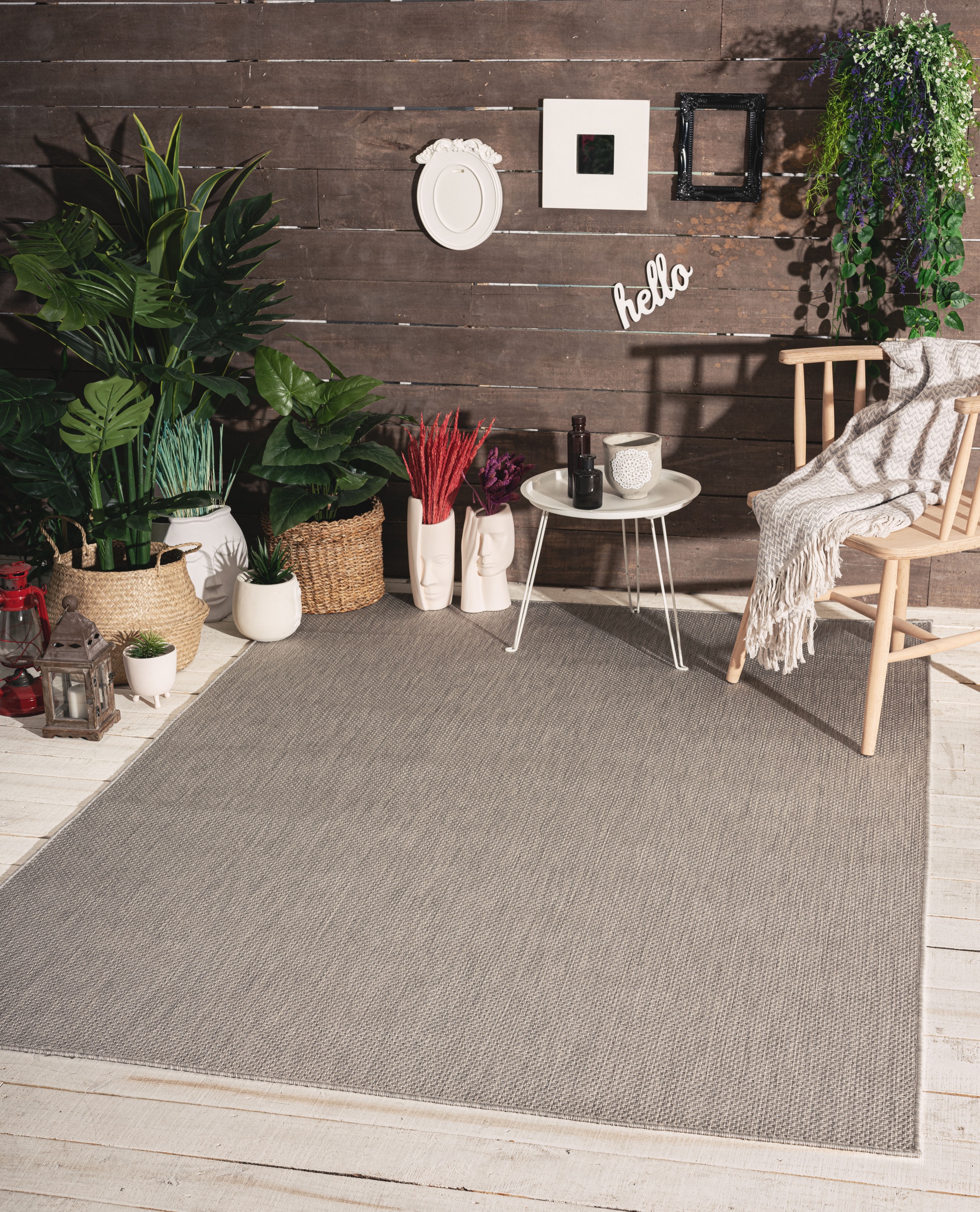 my home Teppich »Saylor«, rechteckig, 5 mm Höhe, In- und Outdoor geeignet, günstig online kaufen