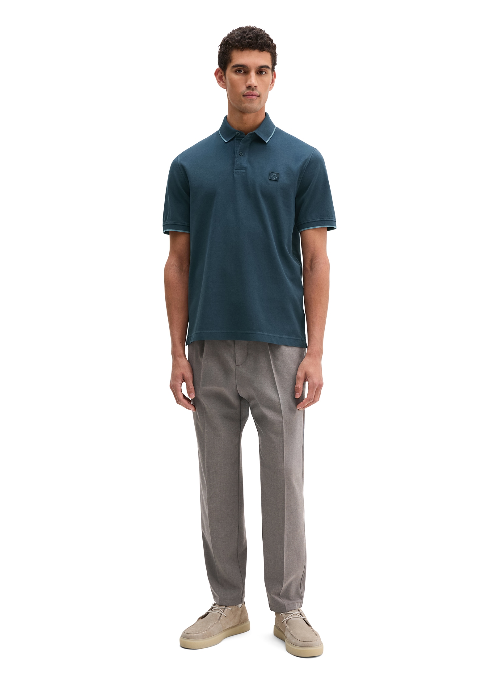 Marc O'Polo Poloshirt weiches Tragegefühl, regular Fit, Logopatch auf der Brust