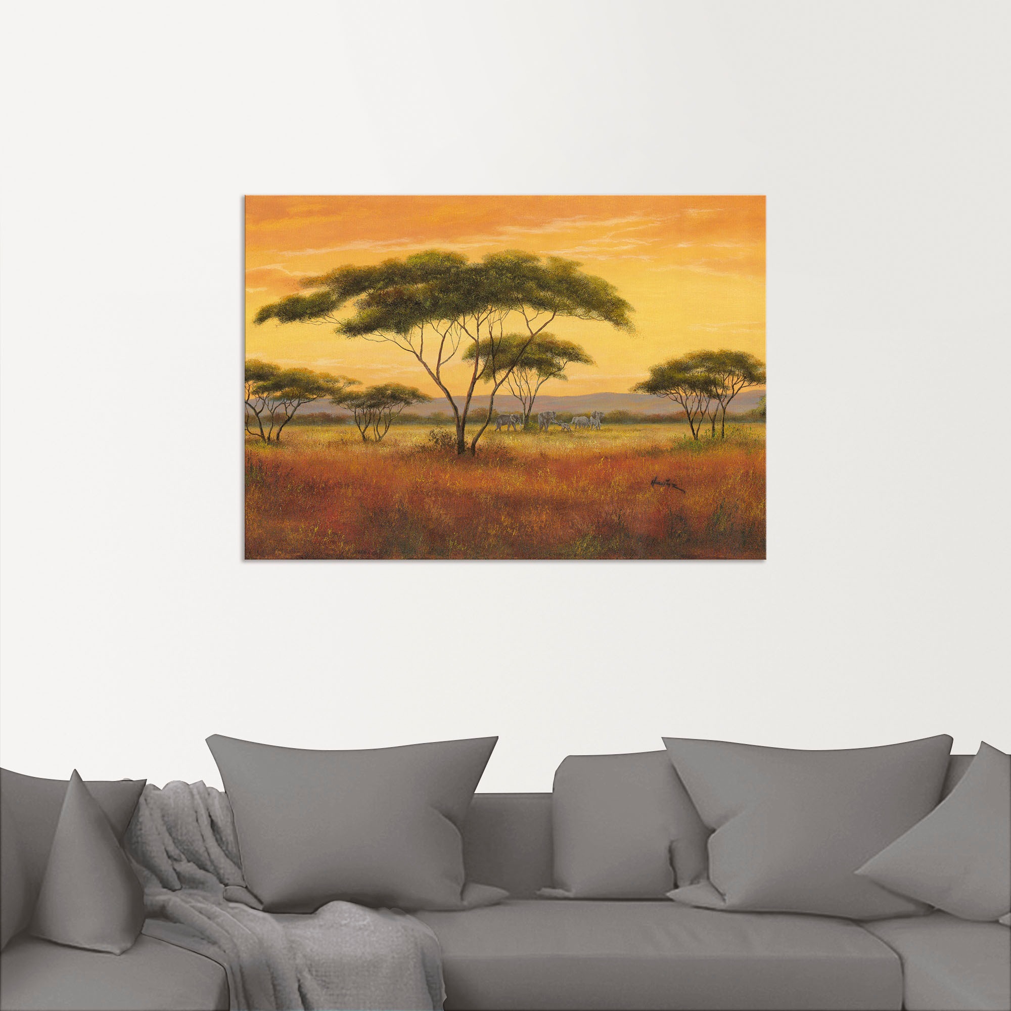 Artland Wandbild »Afrikalandschaft«, Afrika, (1 St.), als Alubild, Outdoorbild, Leinwandbild in verschied. Größen