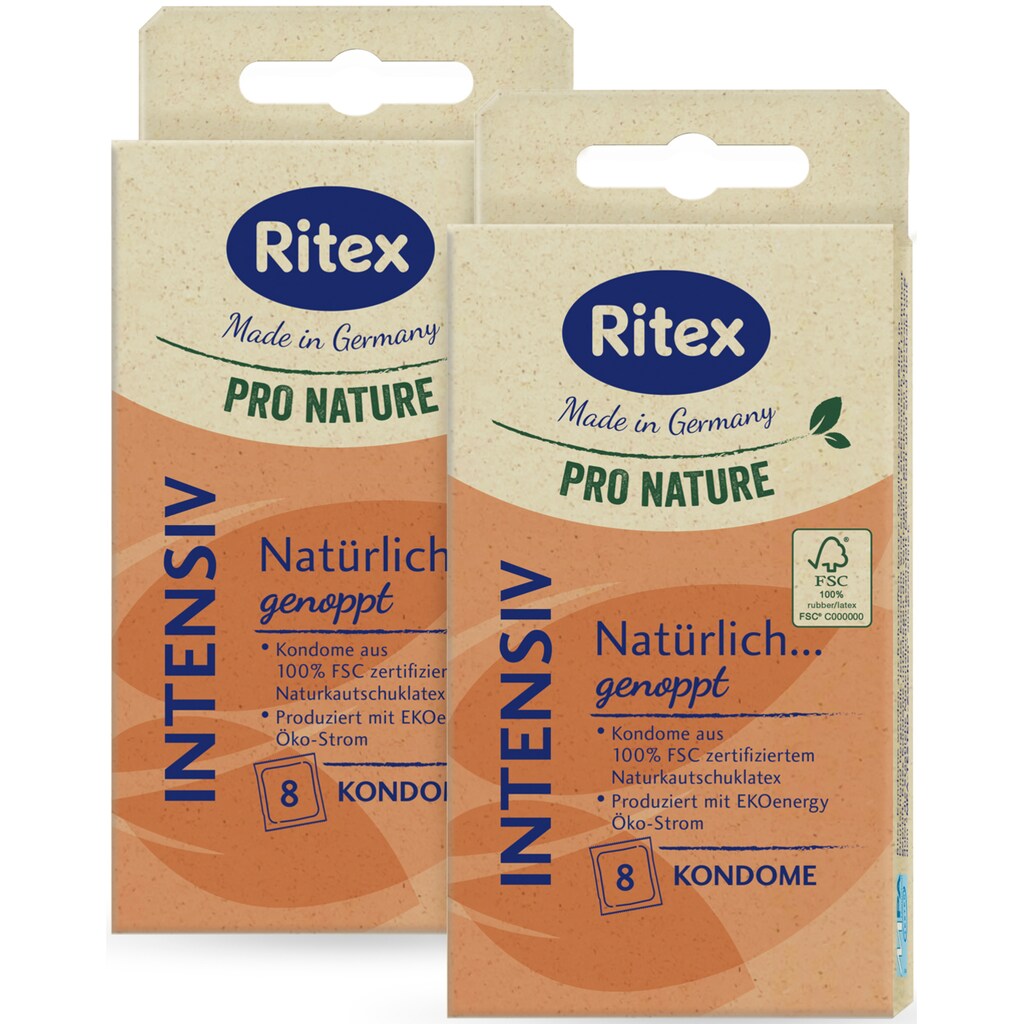 Ritex Kondome »Pro Nature Intensiv«, (Packung, 16 St.)