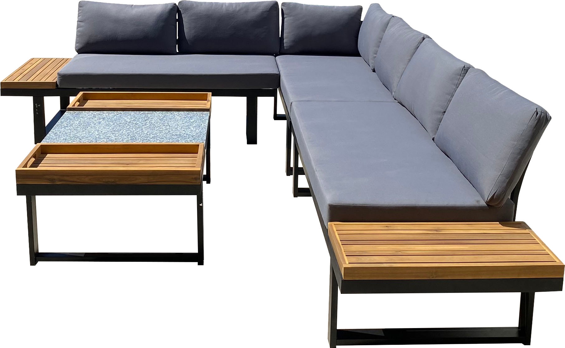 Garden Pleasure Gartenlounge-Set », Lounge-Gruppe »MERIDA««, 1 Ecklounge, Tisch LxB: 110x65 cm