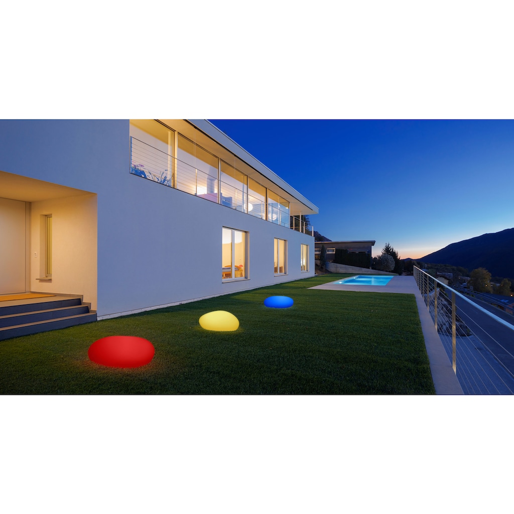 BONETTI LED Gartenleuchte »LED Solar Steinleuchte 50 cm«, LED-Modul, 1 St., Farbwechsler