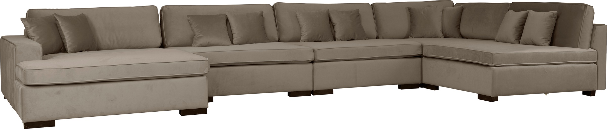 Home affaire Wohnlandschaft »Skara U-Form«, Lounge-Sofa mit Federkernpolste günstig online kaufen