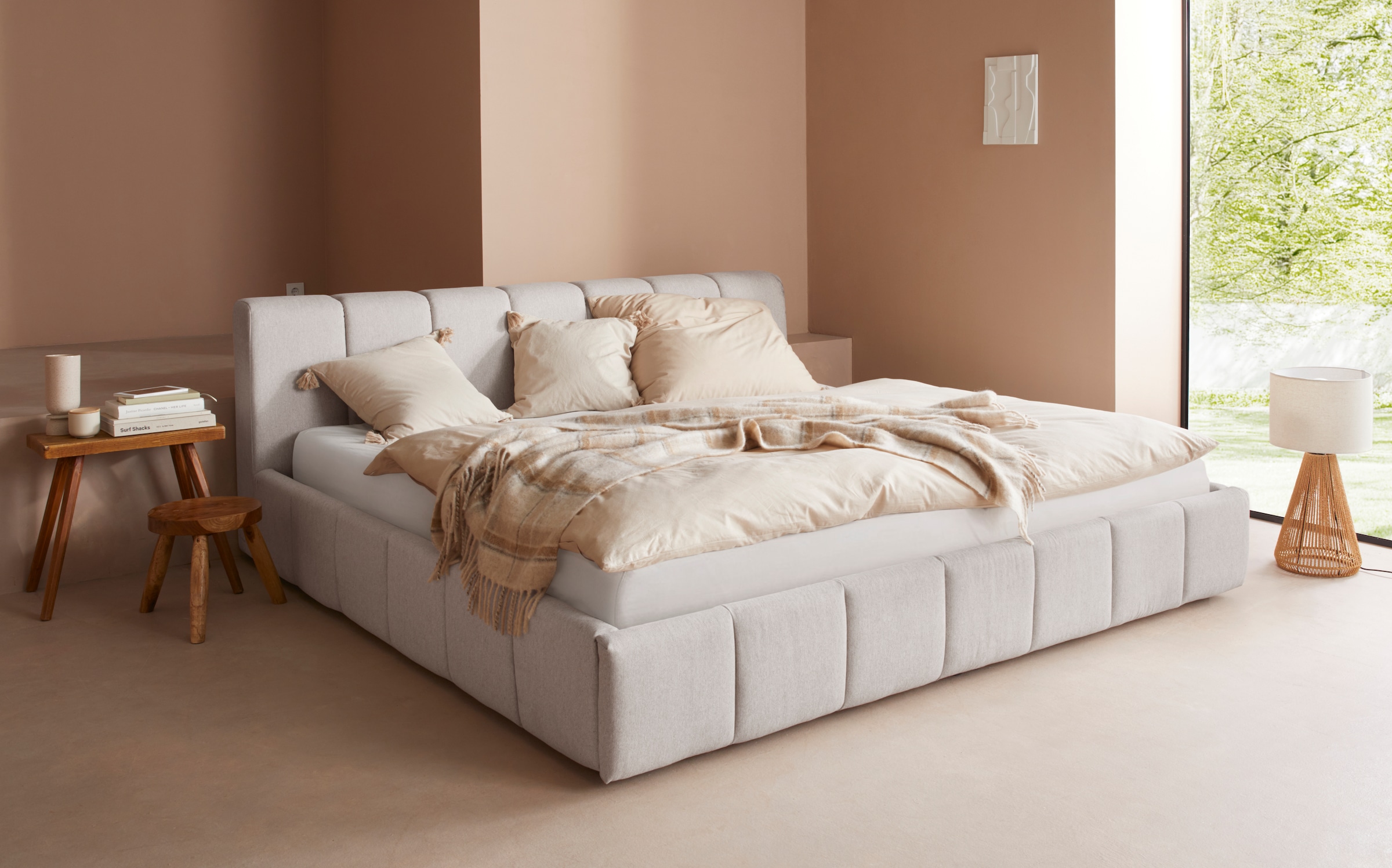 Bild von LeGer Home by Lena Gercke Polsterbett »Maileen«, in 5 Breiten und 3 Farben, incl. Rollrost