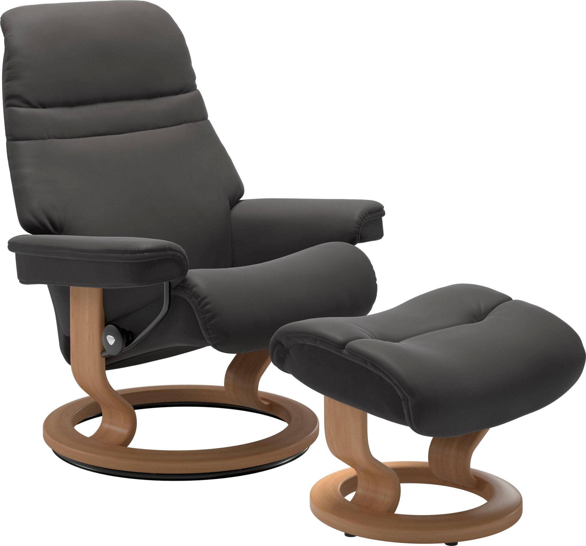 Stressless® Relaxsessel »Sunrise« Relaxsessel mit Hocker, mit Classic Base, günstig online kaufen